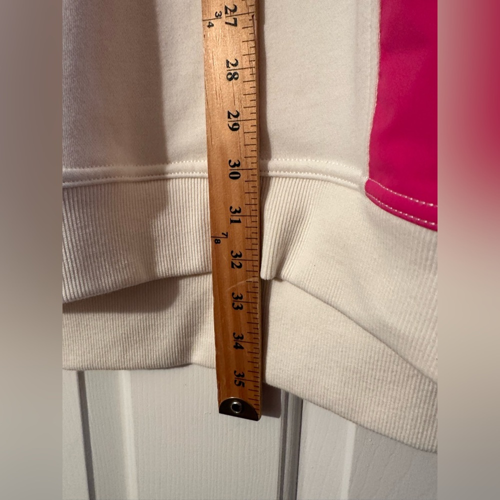 ANTHROPOLOGIE XXS Daily Practice PREPPY Color Block Twofer Mini Dress Pink White - Picture 10 of 16